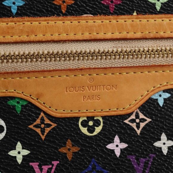 LOUIS VUITTON Monogram Multicolor Pochette GM Pouch Black M60027 LV Auth 127036V - Picture 13 of 15
